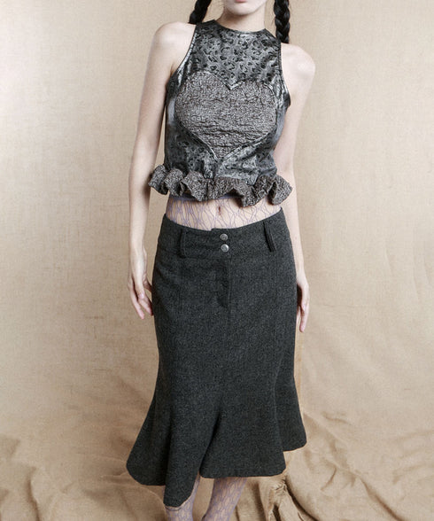 Back Tiered Skirt